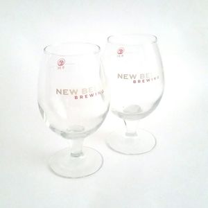 Set of 2 New Belgium Brewery Chalice Glasses
